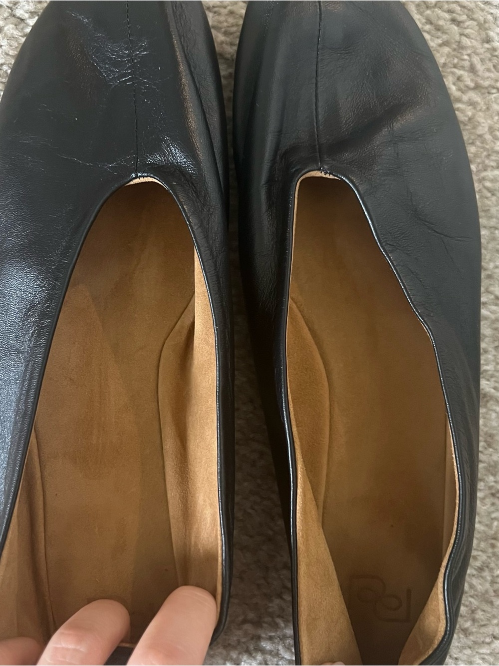 New Reformation Blaine Flat Black Leather Size 8 - Picture 4 of 10